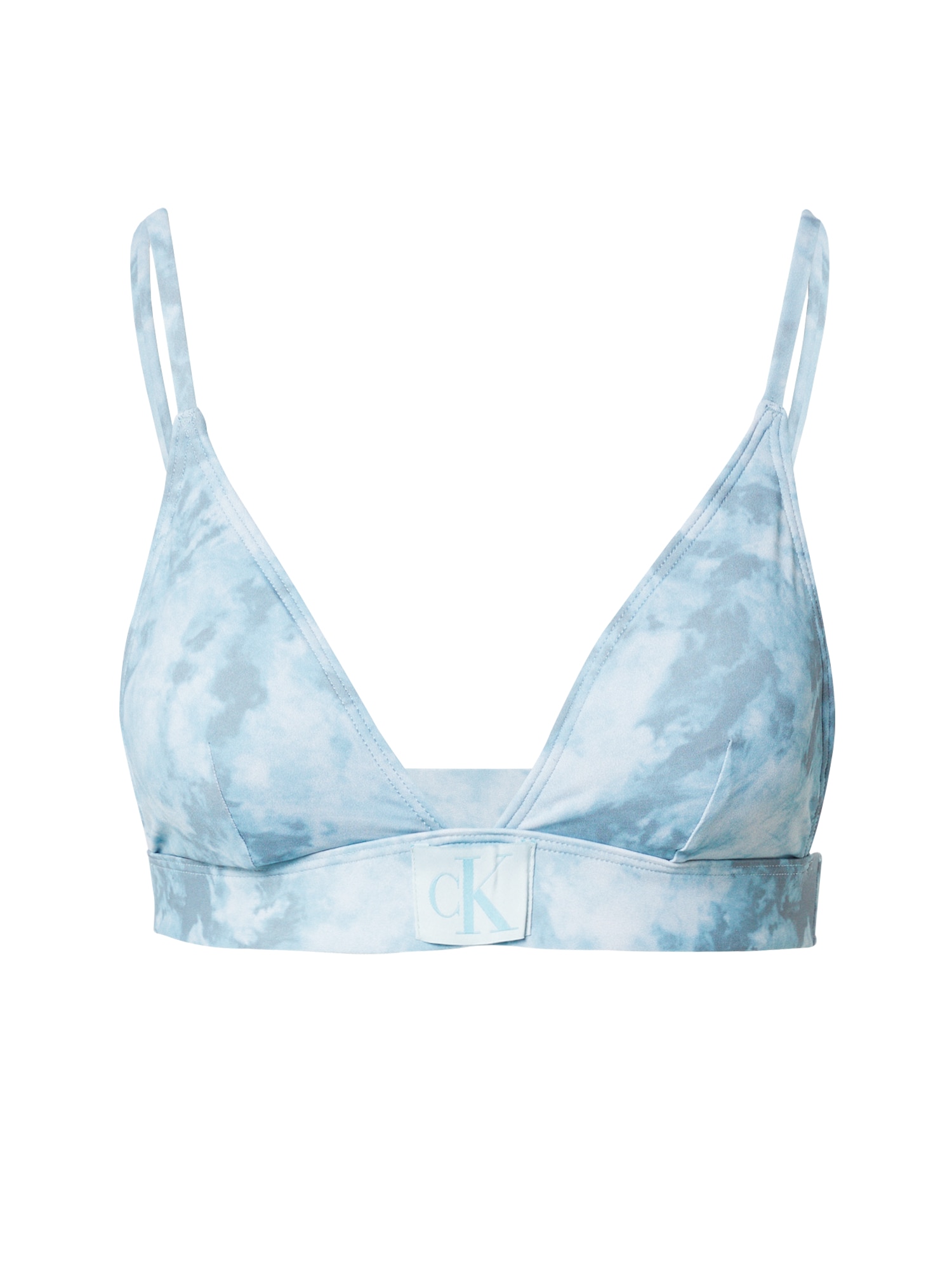 Bikinový top dymovo modrá pastelovo modrá Calvin Klein Swimwear