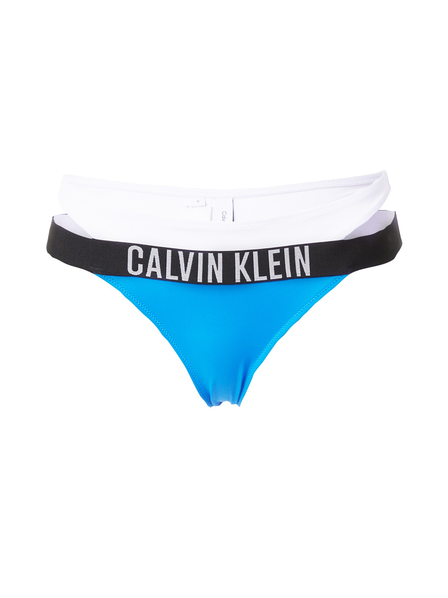 Bikinové nohavičky Intense Power modrá čierna biela Calvin Klein Swimwear