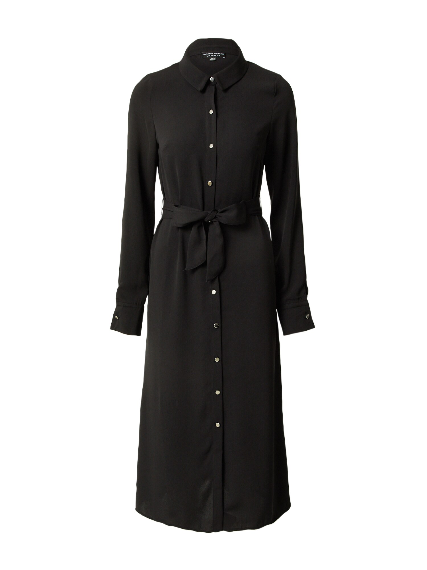 Košeľové šaty čierna Dorothy Perkins