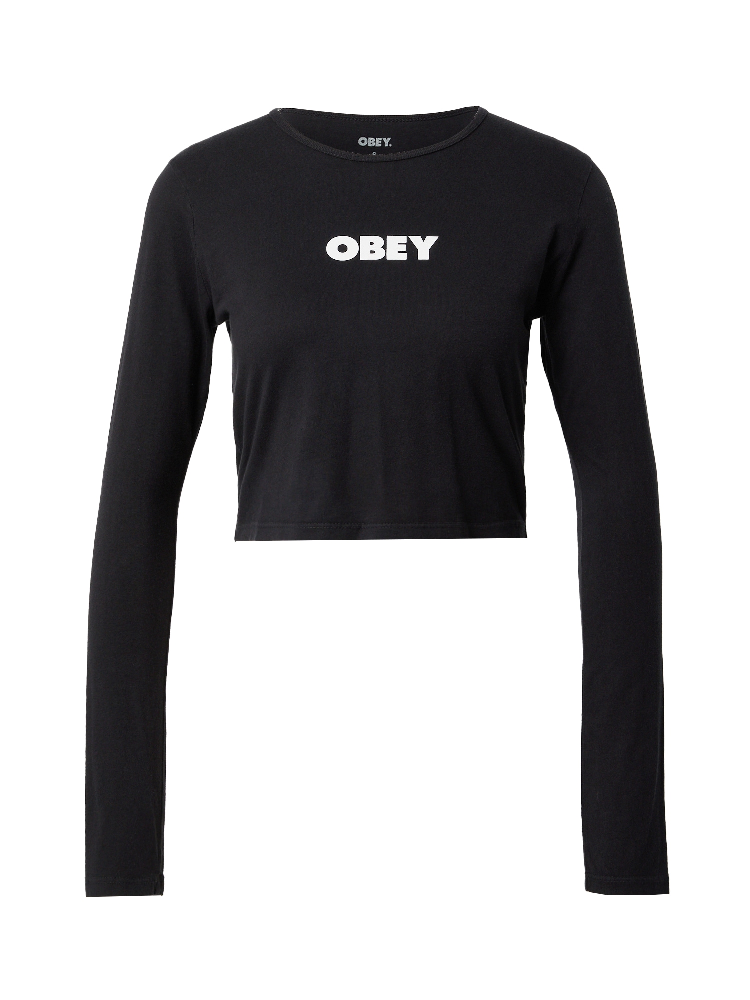 Tričko čierna biela Obey