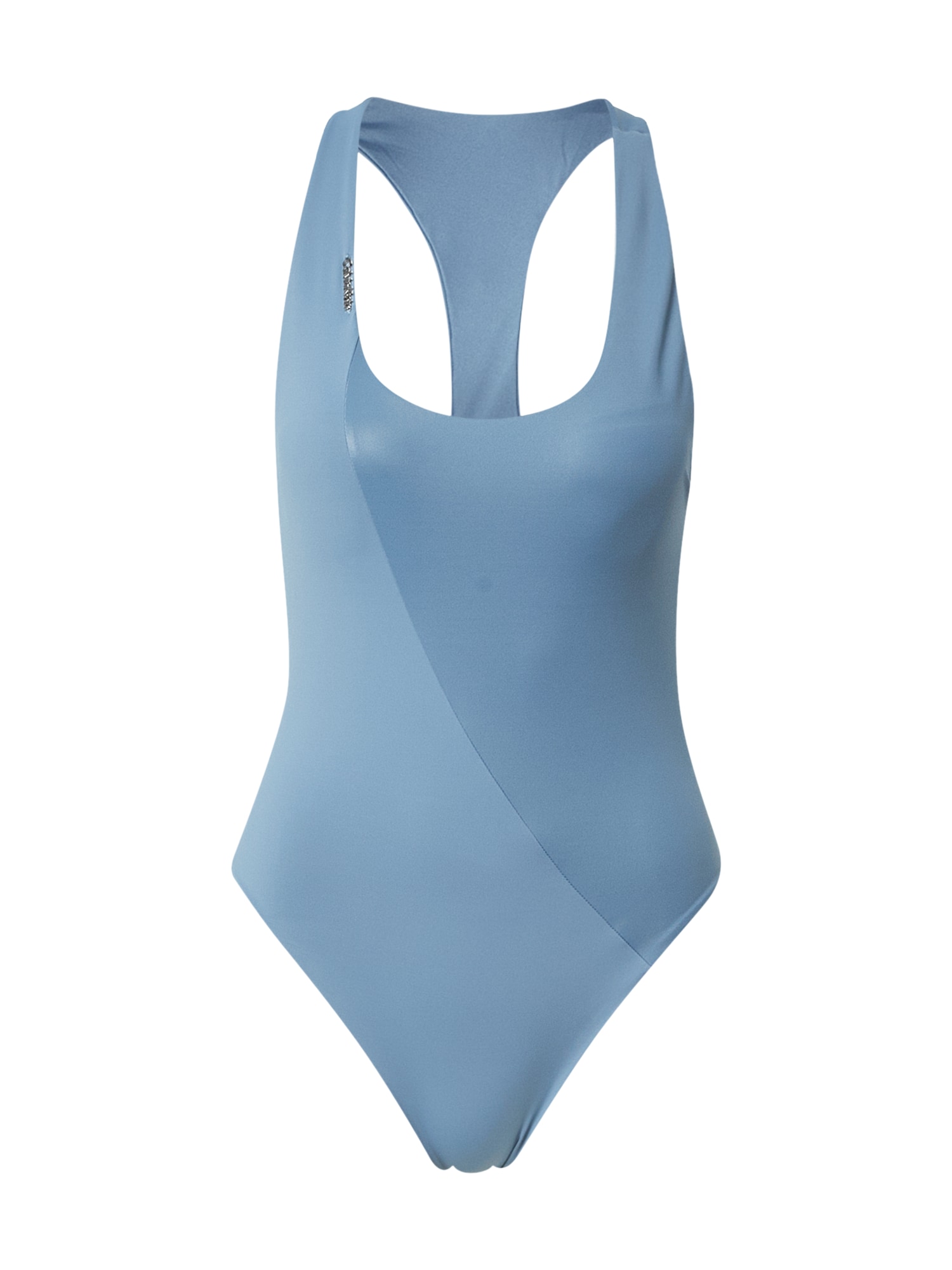 Jednodielne plavky dymovo modrá Calvin Klein Swimwear