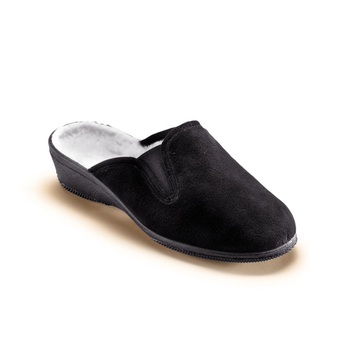 Jednofarebné papuče, čierne čierna 36