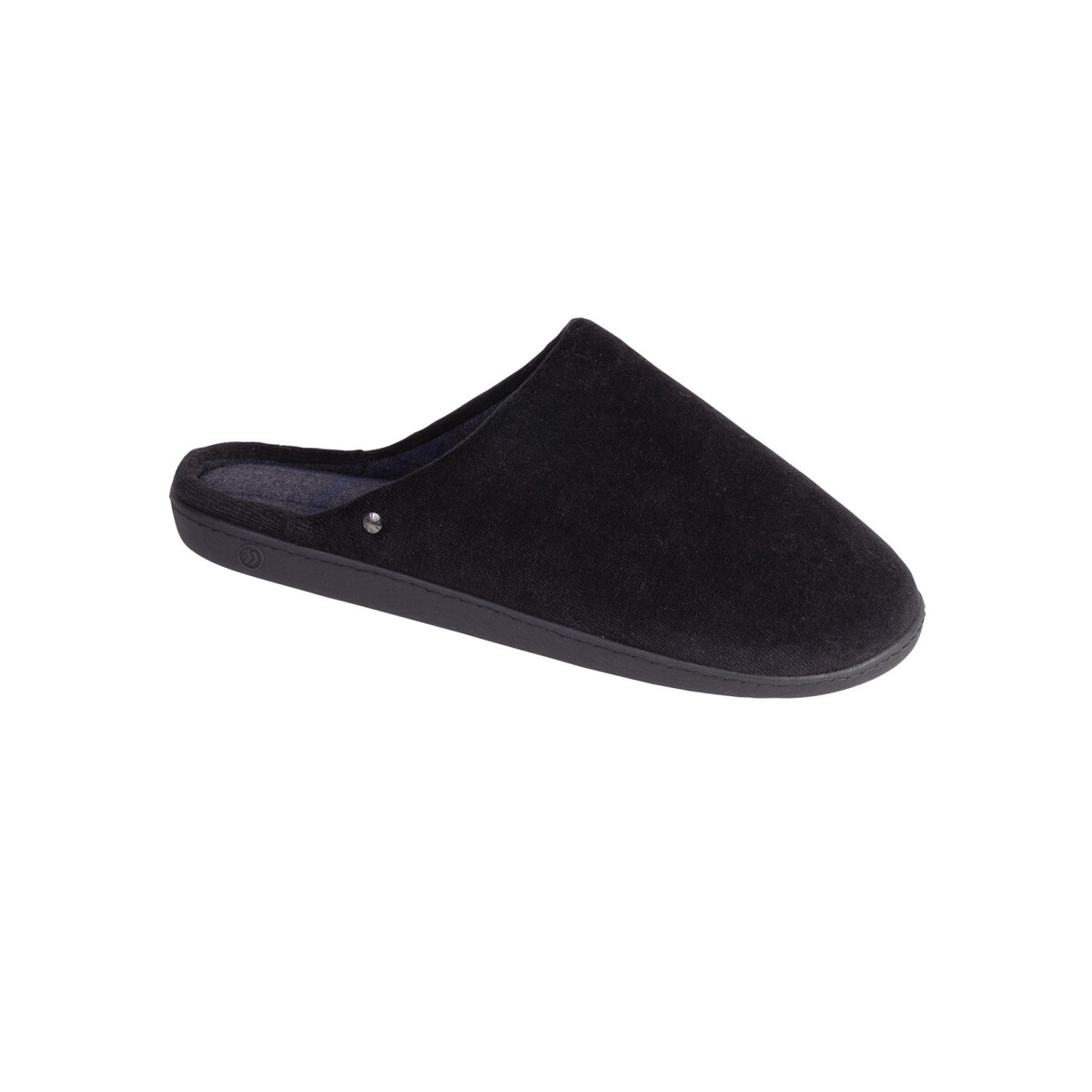 Velúrové domáce papuče, ergonomicky tvarované čierna 40