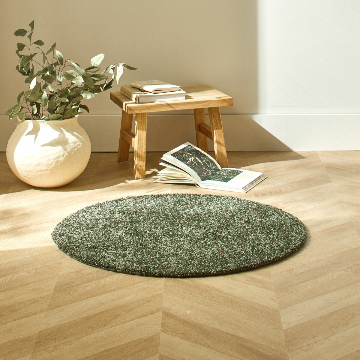 Jemný koberec eukalyptus 50x90cm