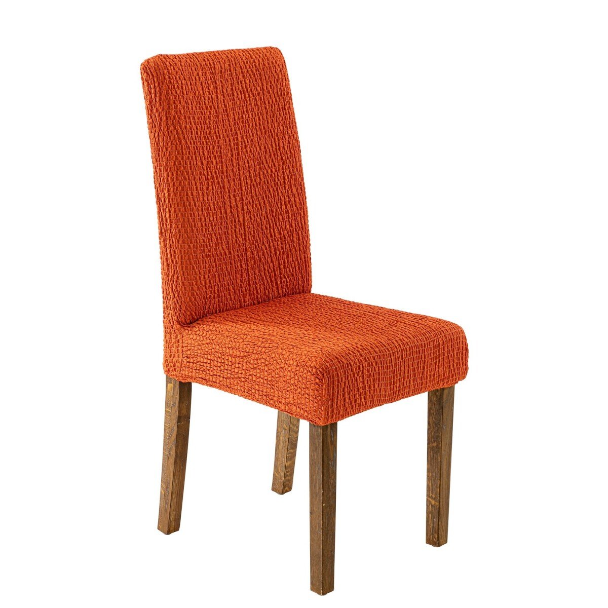 Pružný žakárový poťah na stoličku oranžová uni