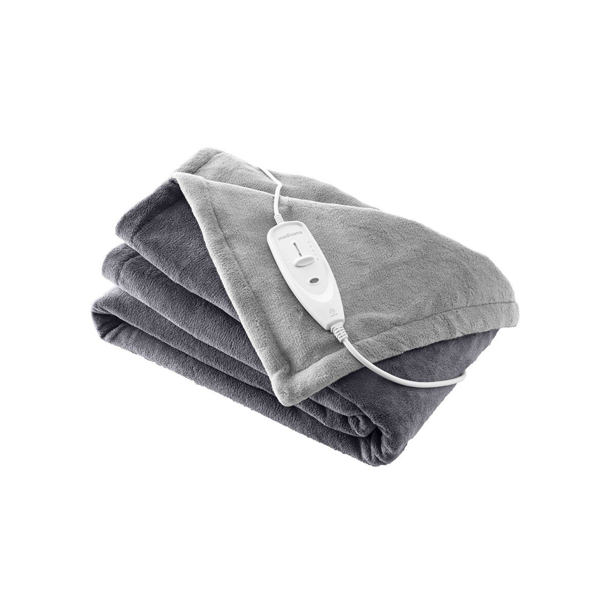 Vyhrievaná dvojfarebná deka sivá antracitová 130x180cm