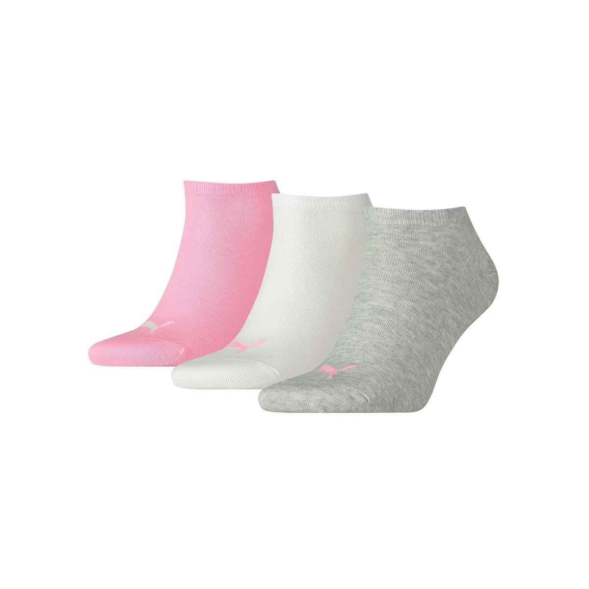Súprava 3 párov nízkych športových ponožiek sivá ružová 35 38