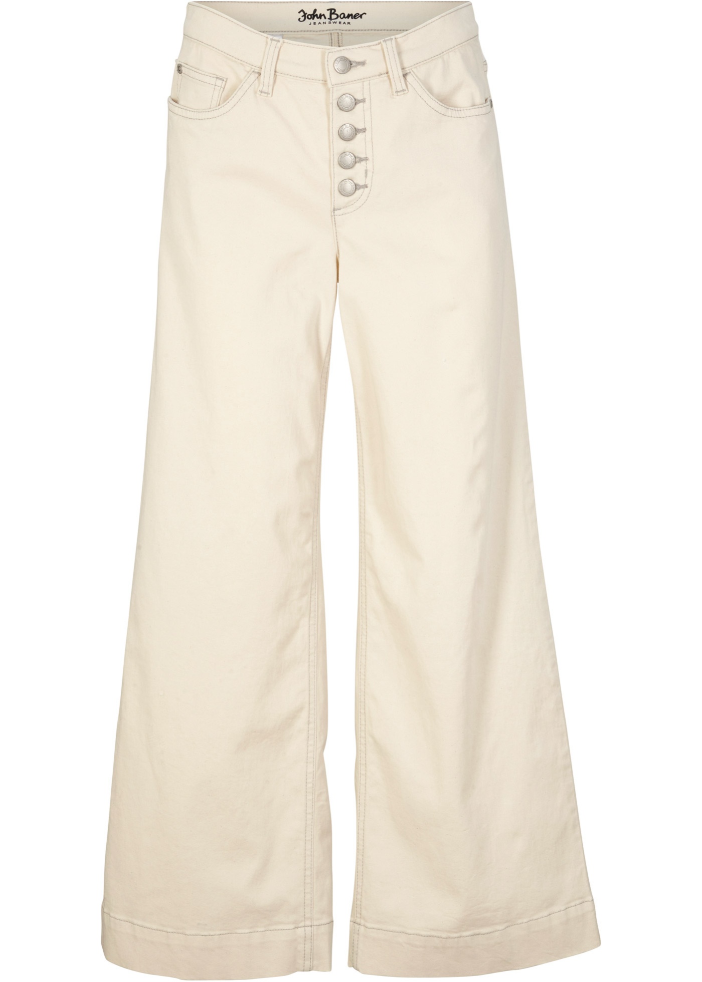 Strečové džínsy Culotte z bio bavlny