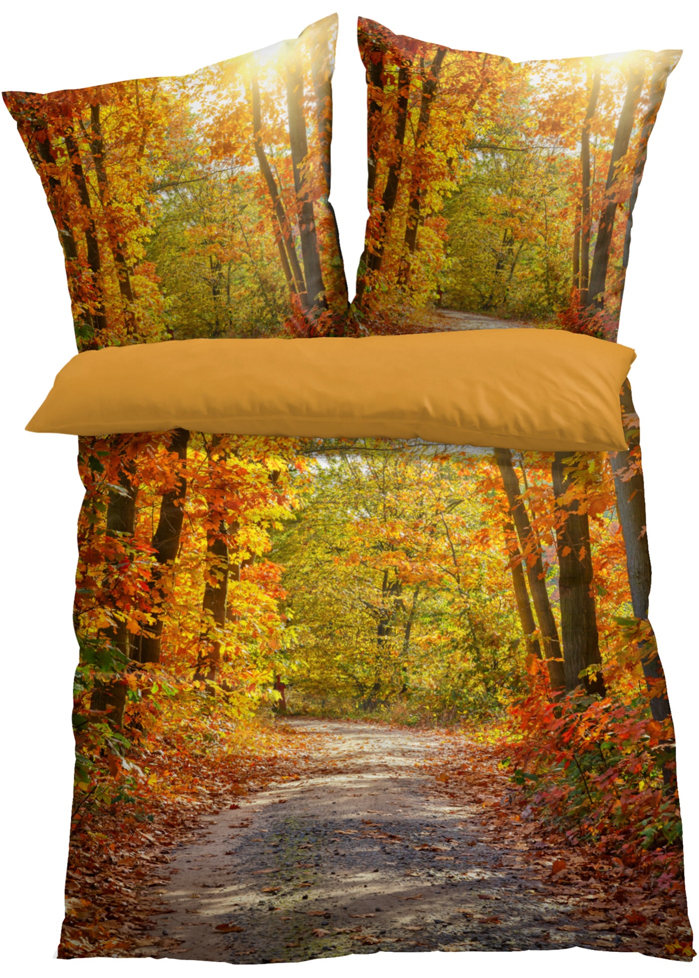 Obojstranná posteľná bielizeň s motívom lesa