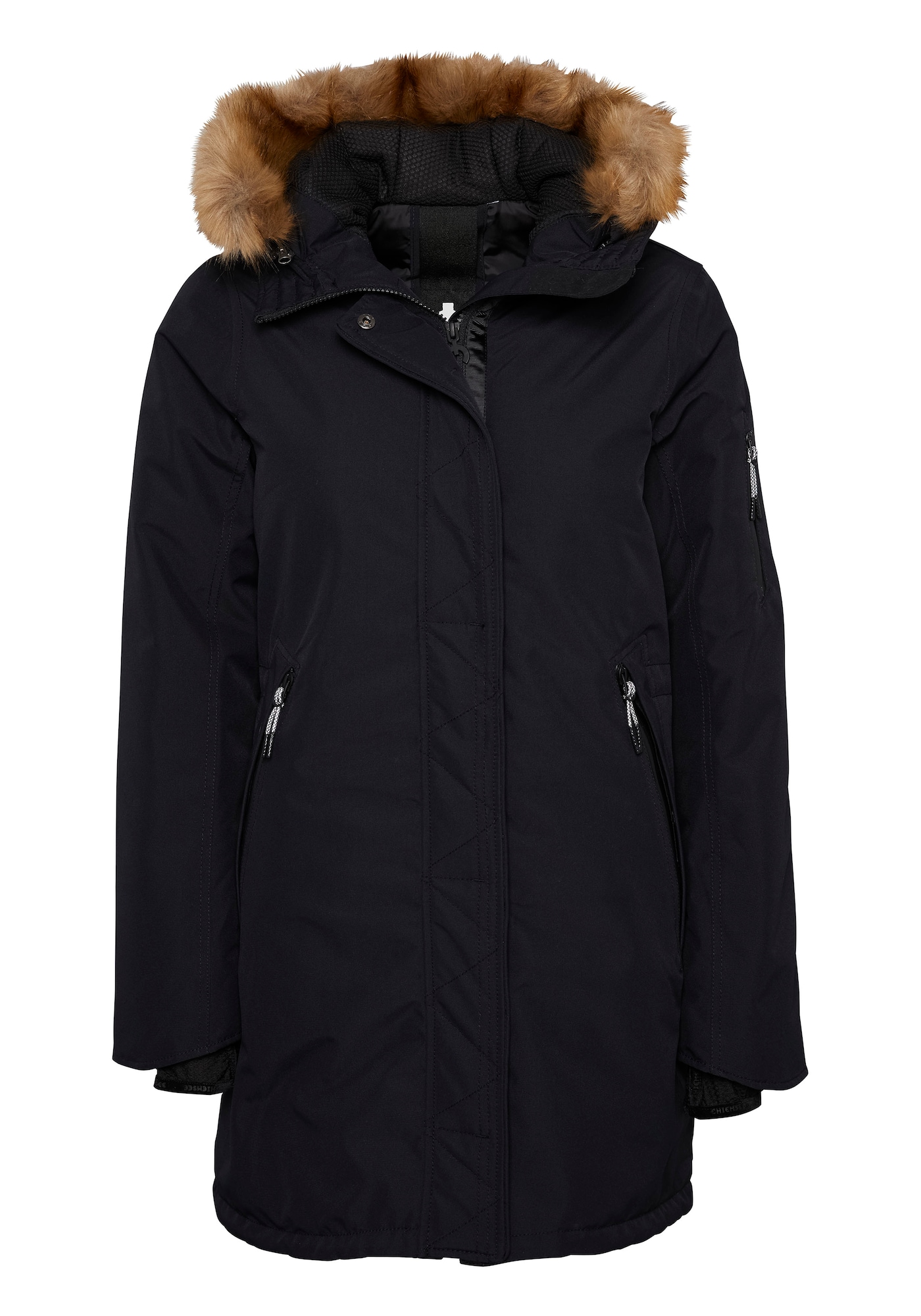 Zimný kabát čierna CHIEMSEE