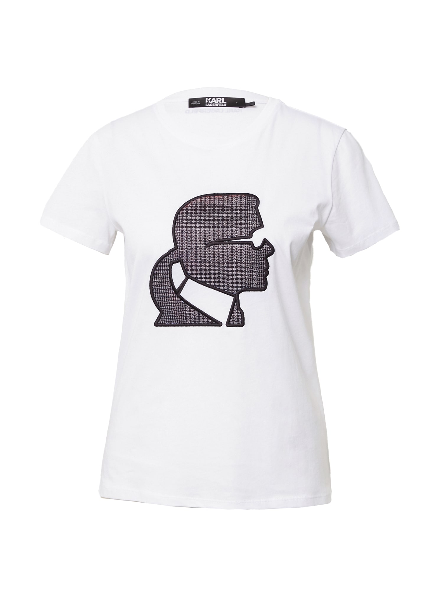 Tričko orgovánová čierna biela Karl Lagerfeld