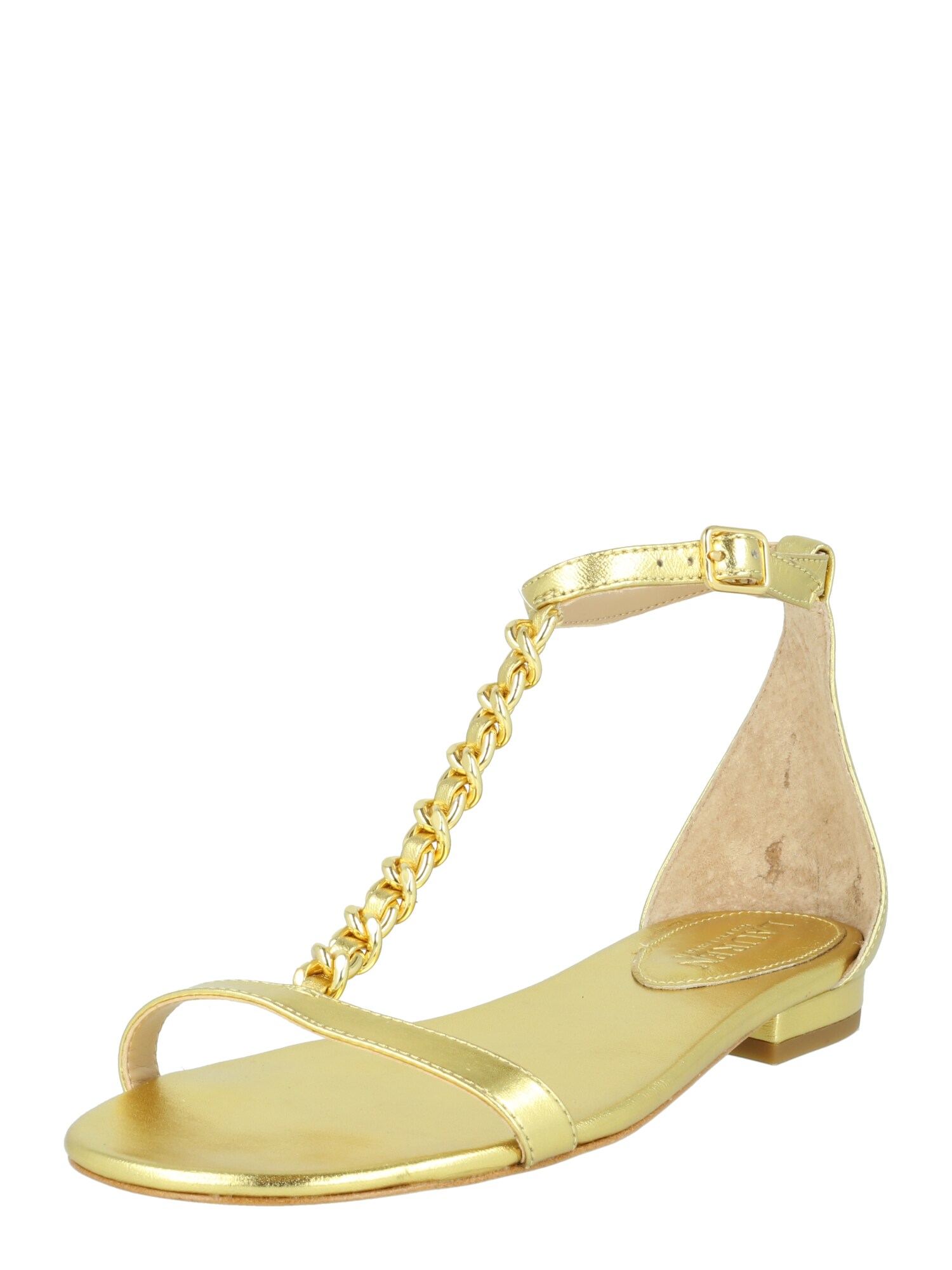 Remienkové sandále ELISE zlatá Lauren Ralph Lauren